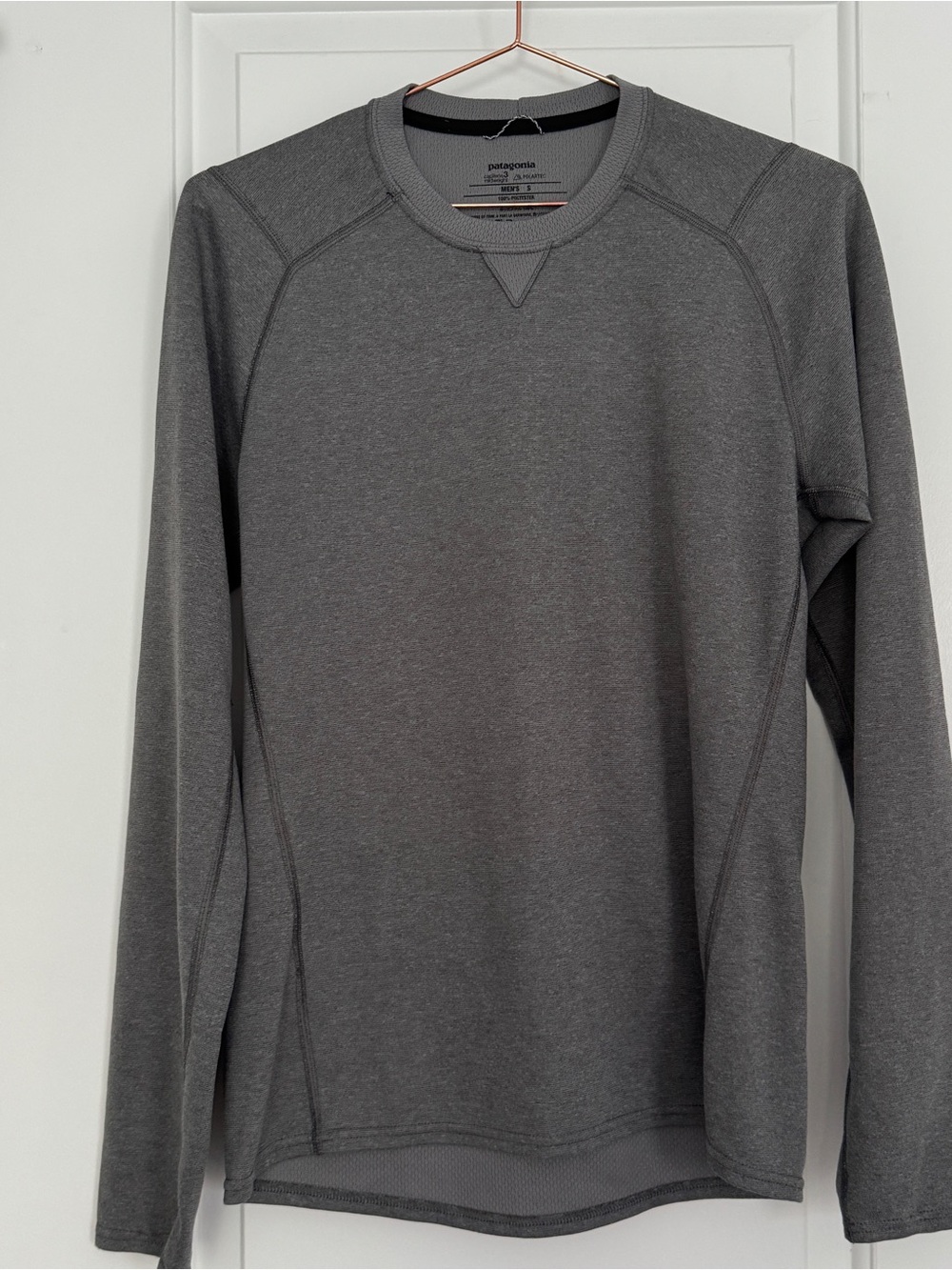 PATAGONIA Men’s PolarTec Long-Sleeve Crew Sweatshirt - Gray